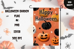 Pumpkins Garden Flag, Happy Halloween Garden Flag PNG Product Image 1