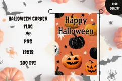 Pumpkins Garden Flag, Happy Halloween Garden Flag PNG Product Image 1