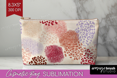 Abstract Cosmetic Bag - Modern Texture Makeup Bag PNG Product Image 1