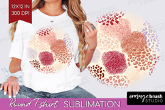 Abstract Round Tshirt Background - Modern Texture PNG Product Image 1