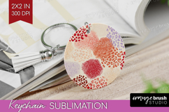 Abstract Keychain PNG - Modern Texture Keychain Sublimation Product Image 1