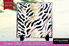 Abstract Slate PNG - Modern Texture Square Slate Sublimation Product Image 1