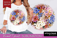 Abstract Round Tshirt Background - Modern Texture PNG Product Image 1