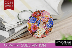 Abstract Keychain PNG - Modern Texture Keychain Sublimation Product Image 1