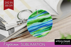 Abstract Keychain PNG - Modern Texture Keychain Sublimation Product Image 1