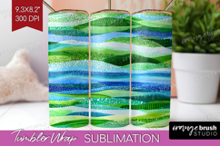 Abstract Tumbler Wrap - Modern Texture Tumbler PNG Product Image 1