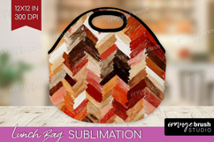 Abstract Lunch Bag - Modern Texture Lunch Bug PNG Product Image 1