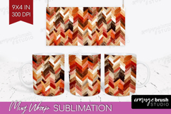 Abstract Mug Wrap - Modern Texture Mug PNG Sublimation Product Image 1