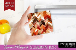 Abstract Magnet Sublimation - Modern Texture Square Magnet Product Image 1