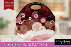 Abstract Lunch Bag - Modern Texture Lunch Bug PNG Product Image 1