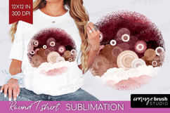 Abstract Round Tshirt Background - Modern Texture PNG Product Image 1