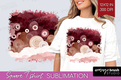 Abstract Square Tshirt Background - Modern Texture PNG Product Image 1