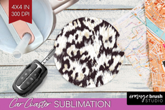 Abstract Car Coaster - Modern Texture Coaster PNG Product Image 1