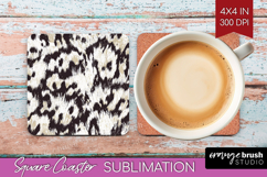 Abstract Square Coaster - Modern Texture Coaster PNG Product Image 1