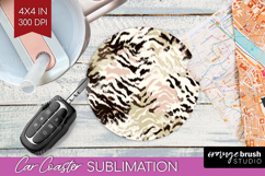 Abstract Car Coaster - Modern Texture Coaster PNG Product Image 1