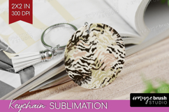 Abstract Keychain PNG - Modern Texture Keychain Sublimation Product Image 1