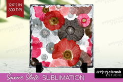 Abstract Slate PNG - Modern Texture Square Slate Sublimation Product Image 1