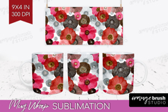 Abstract Mug Wrap - Modern Texture Mug PNG Sublimation Product Image 1