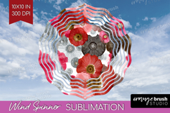 Abstract Wind Spinner Sublimation PNG - Modern Texture Round Product Image 1