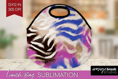 Abstract Lunch Bag - Modern Texture Lunch Bug PNG Product Image 1