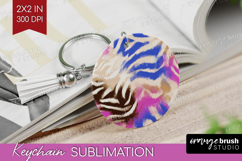 Abstract Keychain PNG - Modern Texture Keychain Sublimation Product Image 1