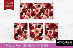 Abstract Mug Wrap - Modern Texture Mug PNG Sublimation Product Image 1