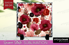 Abstract Slate PNG - Modern Texture Square Slate Sublimation Product Image 1