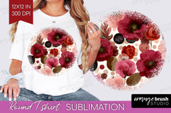 Abstract Round Tshirt Background - Modern Texture PNG Product Image 1