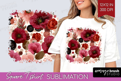 Abstract Square Tshirt Background - Modern Texture PNG Product Image 1