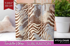 Abstract Tumbler Wrap - Modern Texture Tumbler PNG Product Image 1