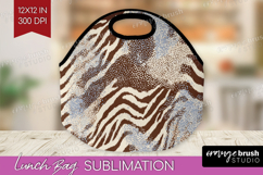 Abstract Lunch Bag - Modern Texture Lunch Bug PNG Product Image 1