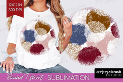 Abstract Round Tshirt Background - Modern Texture PNG Product Image 1