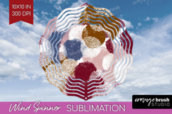 Abstract Wind Spinner Sublimation PNG - Modern Texture Round Product Image 1