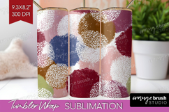 Abstract Tumbler Wrap - Modern Texture Tumbler PNG Product Image 1