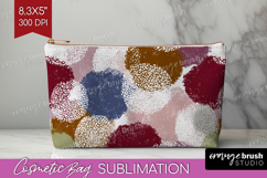 Abstract Cosmetic Bag - Modern Texture Makeup Bag PNG Product Image 1
