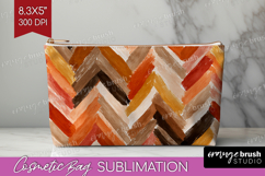 Abstract Cosmetic Bag - Modern Texture Makeup Bag PNG Product Image 1