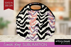 Abstract Lunch Bag - Modern Texture Lunch Bug PNG Product Image 1