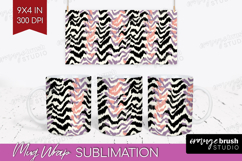 Abstract Mug Wrap - Modern Texture Mug PNG Sublimation Product Image 1