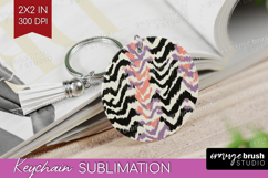 Abstract Keychain PNG - Modern Texture Keychain Sublimation Product Image 1