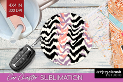 Abstract Car Coaster - Modern Texture Coaster PNG Product Image 1