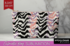 Abstract Cosmetic Bag - Modern Texture Makeup Bag PNG Product Image 1