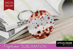 Abstract Keychain PNG - Modern Texture Keychain Sublimation Product Image 1
