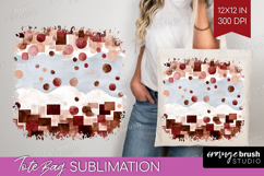 Abstract Tote Bag - Modern Texture Tote Bag PNG Sublimation Product Image 1