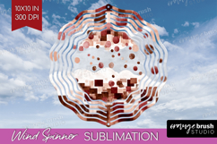 Abstract Wind Spinner Sublimation PNG - Modern Texture Round Product Image 1