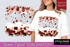Abstract Square Tshirt Background - Modern Texture PNG Product Image 1