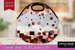 Abstract Lunch Bag - Modern Texture Lunch Bug PNG Product Image 1