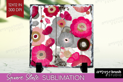 Abstract Slate PNG - Modern Texture Square Slate Sublimation Product Image 1