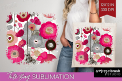 Abstract Tote Bag - Modern Texture Tote Bag PNG Sublimation Product Image 1