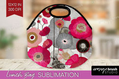 Abstract Lunch Bag - Modern Texture Lunch Bug PNG Product Image 1