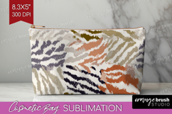 Abstract Cosmetic Bag - Modern Texture Makeup Bag PNG Product Image 1